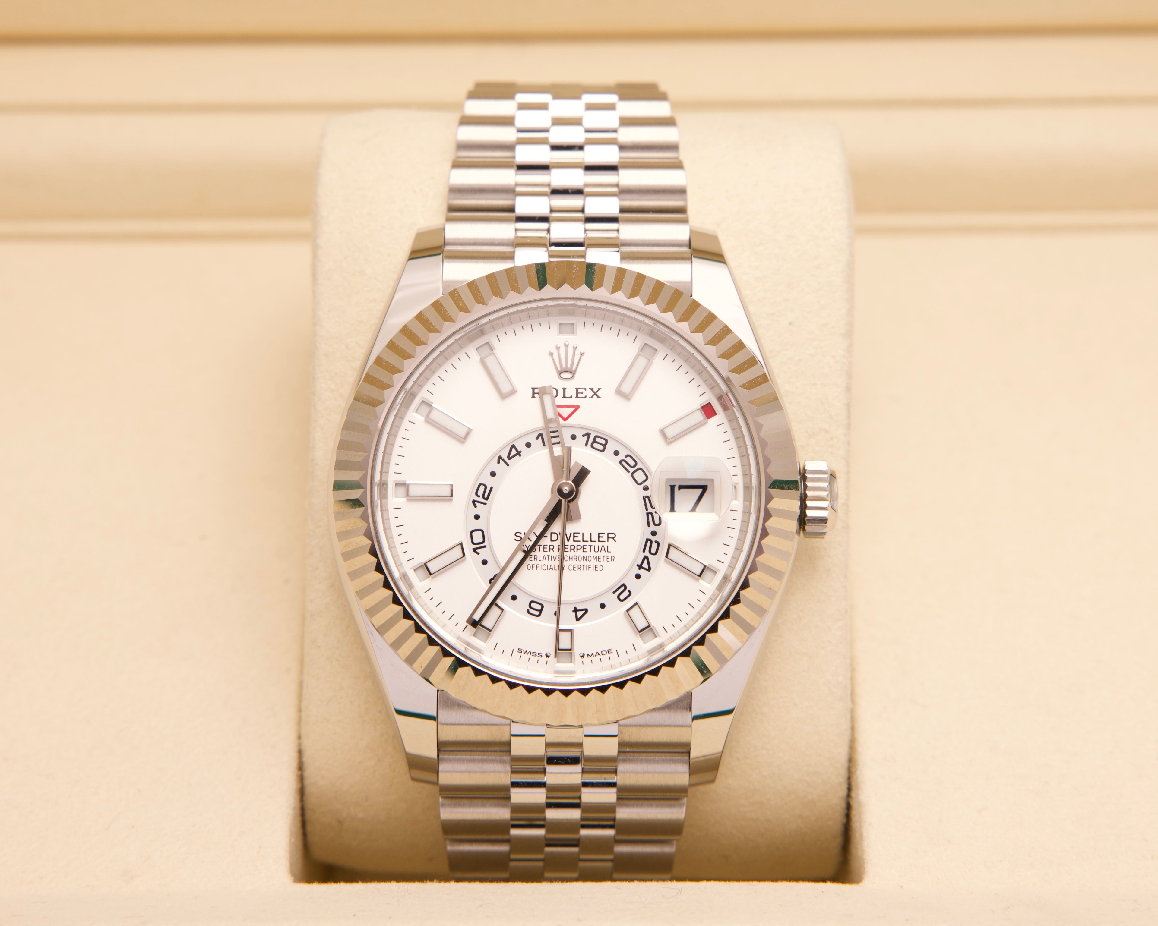 Rolex Sky-Dweller 336934 – NEU – Jubilee – 2025 – Fullset - Weiss