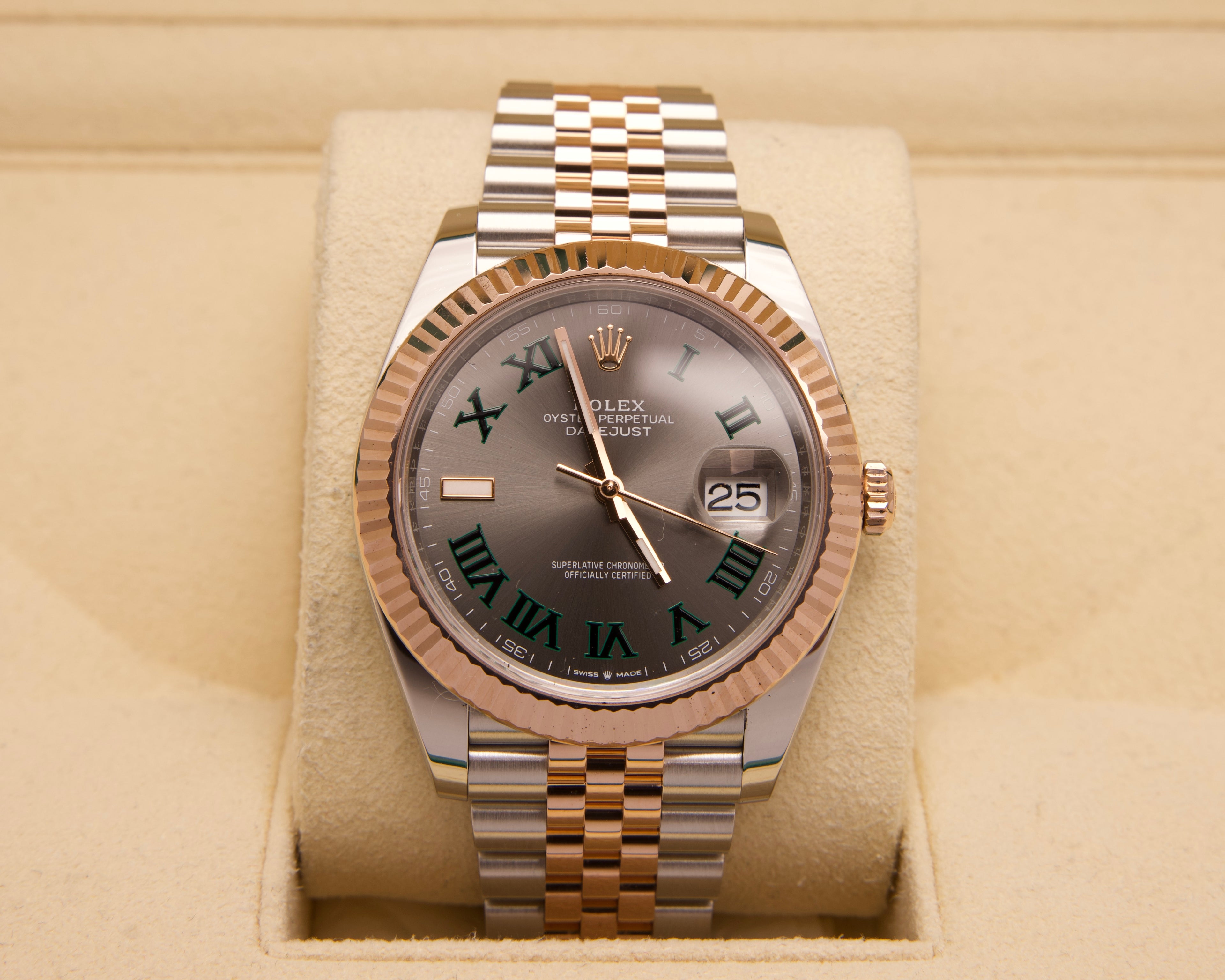 Rolex Datejust 41 126331 – Wimbledon – Everose Rolesor – 2024