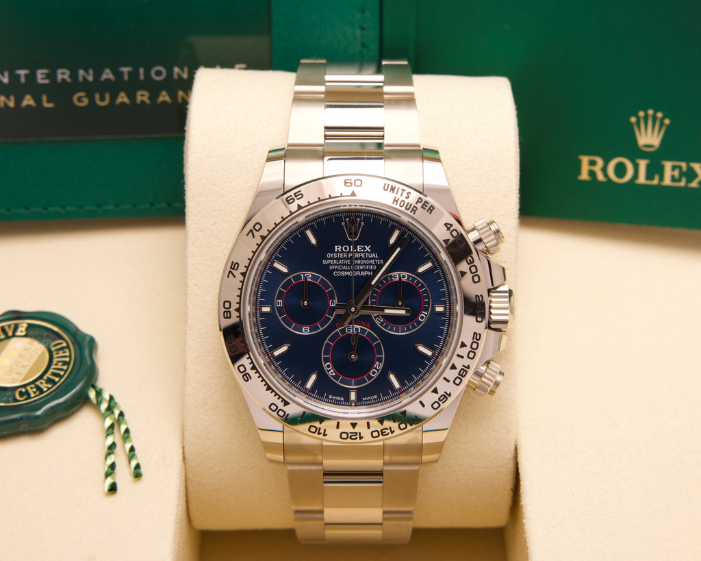 Rolex Daytona 126509 – Weißgold – Blaues Zifferblatt – 2026