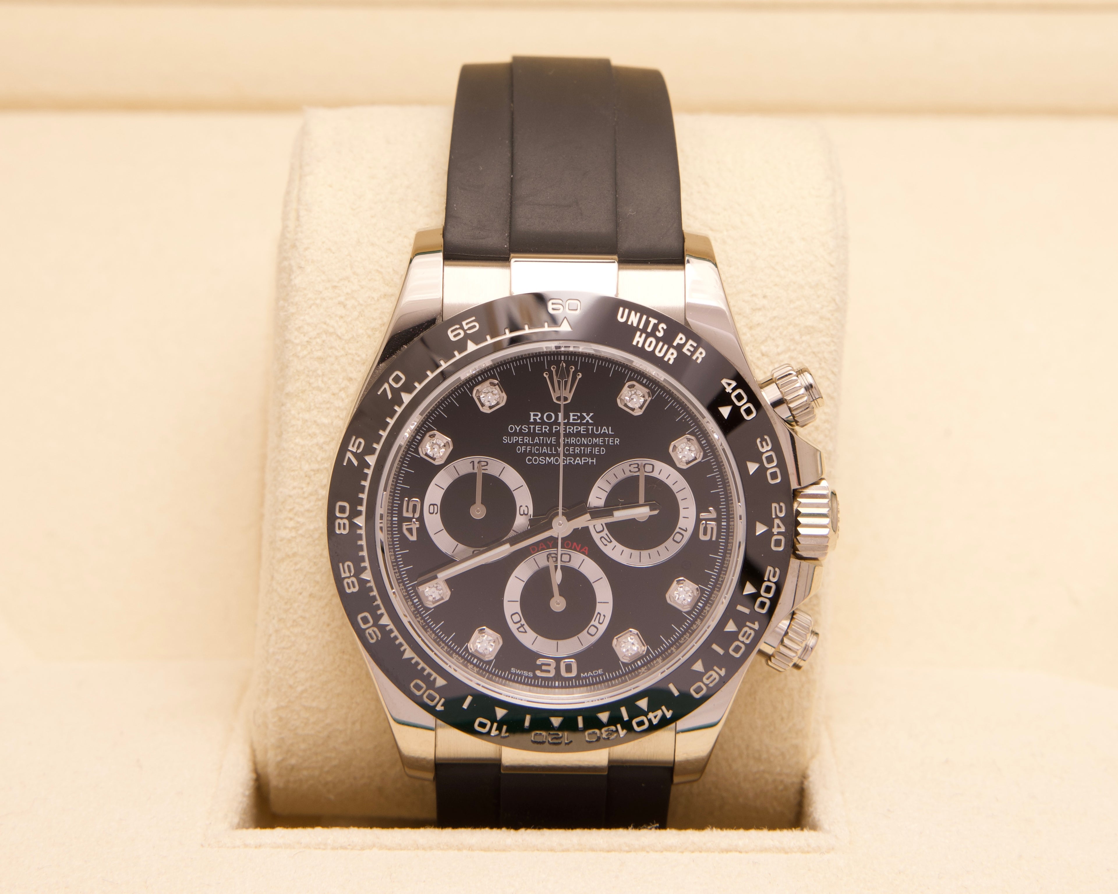 Rolex Daytona 116519LN – Weißgold–Diamant–Oysterflex-2022